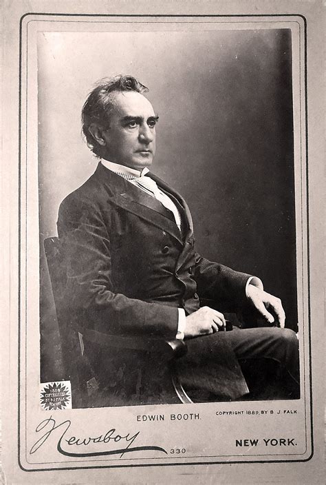 Edwin Booth, Brother of John Wilkes Booth, actor's promotional Cabinet ...