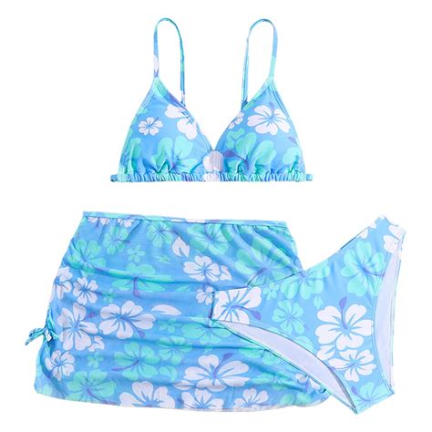 Girls Swim Suit Teen Bathing Suits Teen Girls Swimsuits 3 Piece Bikini ...