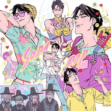 jinu, mystery, abby, romance, and baby (kpop demon hunters) drawn by ...