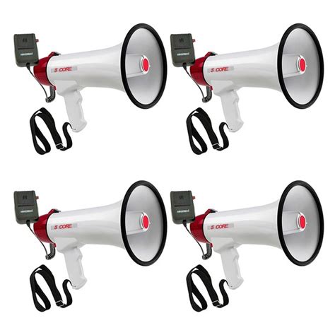 5 Core 5Core Megaphone Bullhorn Cheer Speaker Megaphono Siren Strap ...