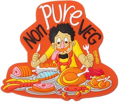 chumbak Pure Non Veg Magnet Fridge Magnet Pack of 1 Price in India ...