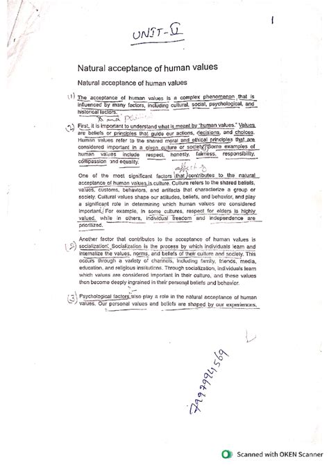 UHV UNIT 5 - materials - Natural acceptance of human values Natural ...