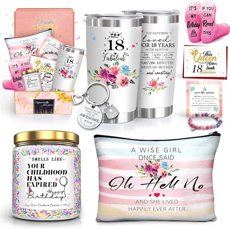 Amazon.com | ShinnyWis 18th Birthday Gifts for Girls,18th Birthday ...
