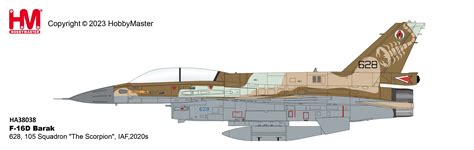 F-16D Barak 628, 105 Squadron "The Scorpion", IAF (with 4 x GBU-31)