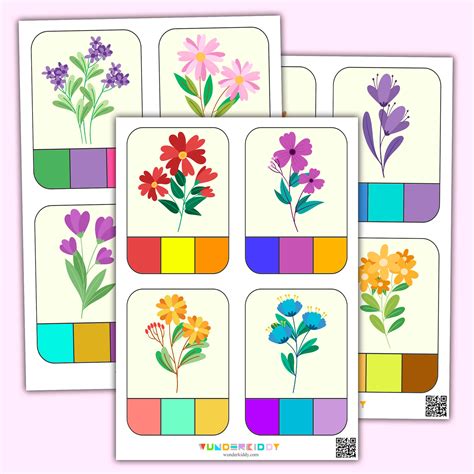 Image result for Flower Matching Game Printable