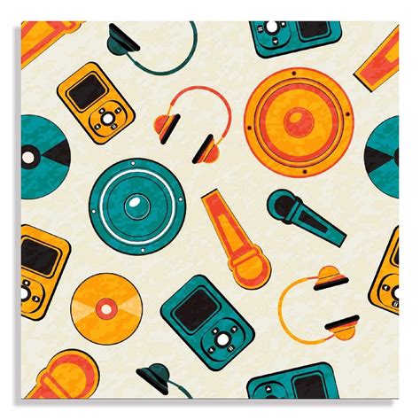 Canvas Wall Art Painting Music Systems UnFramed Decor for Home, Living ...