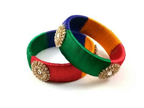 Image result for Thread Bangles Designs