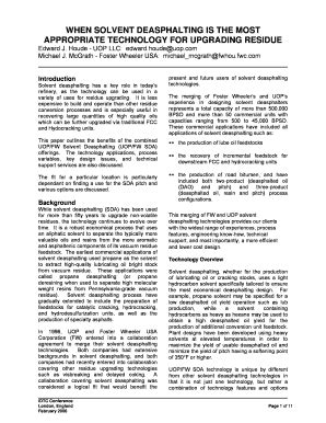 Fillable Online fw solvent deasphalting form Fax Email Print - pdfFiller