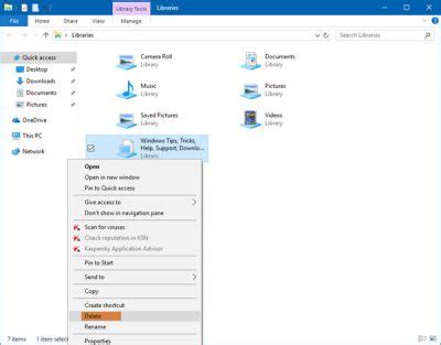 Image result for How to Remove Library