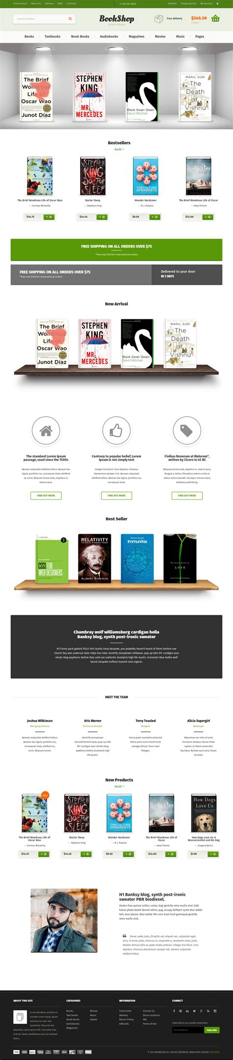 Bookshop - 网上书店HTML模板|手机版网上书城