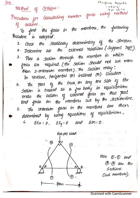 Method of Section Worked Example 的图像结果
