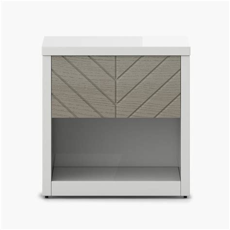 Buy Helios Alaska Bedside Table - White from Helios by Home Centre at ...