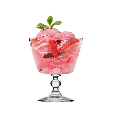 Buy Krosno Glass Europe Non-Lead Crystal-Clear, Fiesta Ice Cream ...