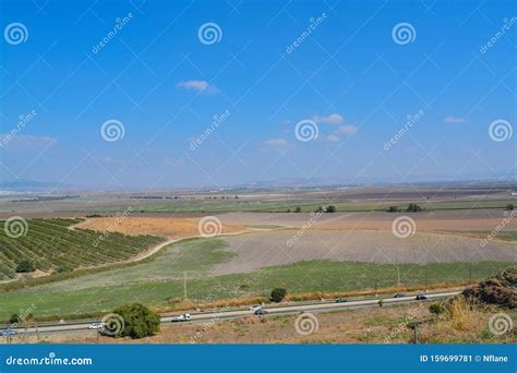 The View Over Jezreel Valley at Tel Megiddo. Known As the Valley of ...
