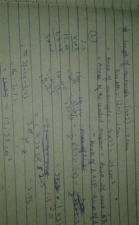 21. Find the area of the shaded region:3 cm2.5 cm2 cm1 cm1.5 cm ...