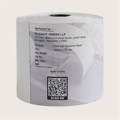 Packmate Thermal paper Roll | 56mm x 50mtr | Pack of 10 Roll – Packmate ...