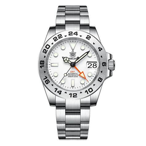 Steeldive SD1992 NH34 GMT Automatic Watch - White Dial – DREAM WATCHES