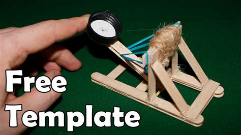 How to make a mini catapult - (Medieval Toy) | Mini catapult, Catapult ...