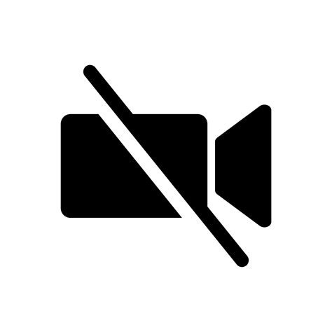 disable video icon 12802546 Vector Art at Vecteezy