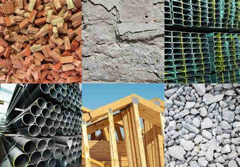 Types of Building Materials Used in Construction | EnggKatta