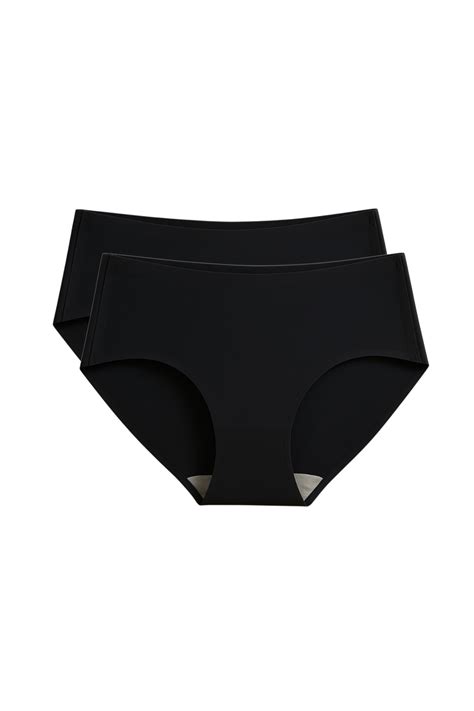 Seamless Bonded Hipster Panty - Black & Black – Munns and Mars