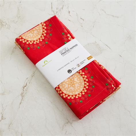Buy Foley Designs Printed Napkins - Set of 2 - 45 x 45 cm from Home ...