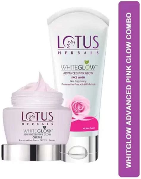 Lotus Herbals Whiteglow Advanced Pink Glow Regime Pack (set of 2 ...
