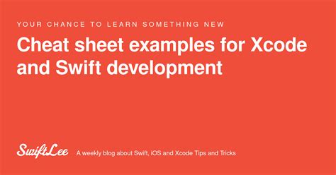 Image result for Swift Programming Cheat Sheet