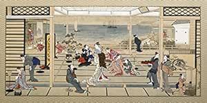 Tallenge -Kitagawa Utamaro - Moonlight Revelry at Dozo Sagami - Large ...