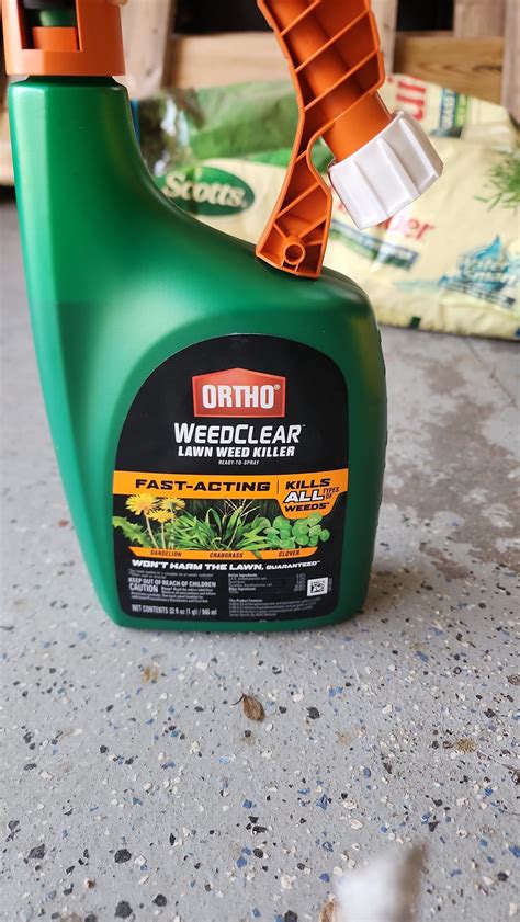 Can I use a "light" coating of Ortho Weed Clear Liquid Spray to "wet ...