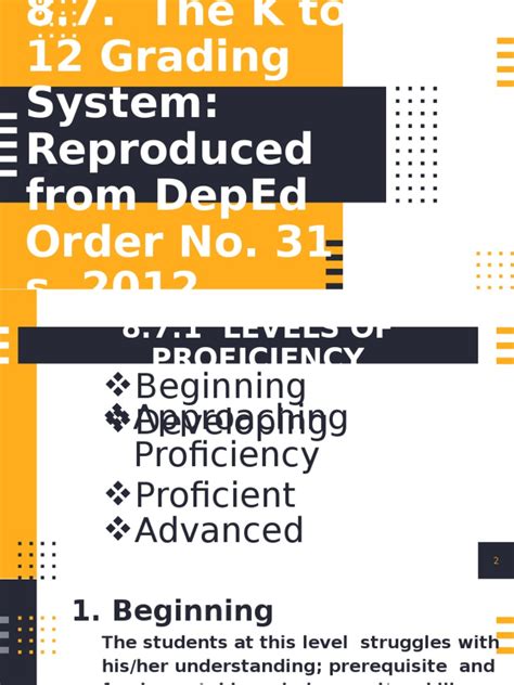 Image result for Grading System Sample