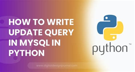 Image result for Update Table SQL Query in Python