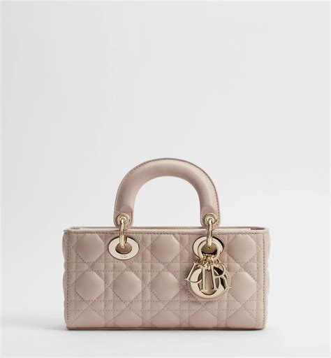 Small Lady D-Joy Bag Lilac Cannage Lambskin | DIOR