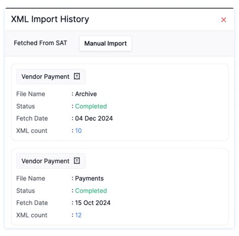 Importar y administrar archivos XML emitidos por SAT en Zoho Books