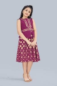 Fashion Dream Girls Below Knee Festive/Wedding Dress Price in India ...