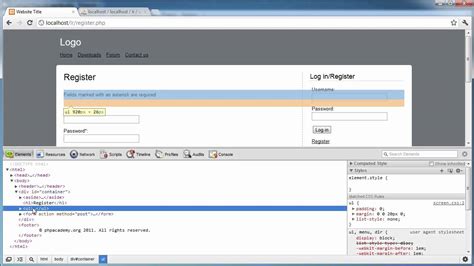 Image result for Sign Up Form.php Required Fields Tag