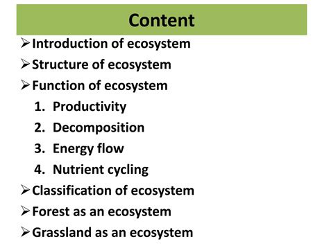 Ecosystem function type teristrial(forest and grassland) | PPTX