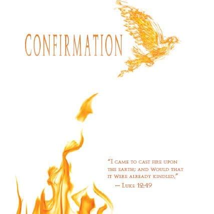 Salutare Stationery Dove of Fire Confirmation Card : Amazon.in