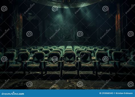 Whispers of Cinematic Past in a Silent, Abandoned Movie Theater Stock ...