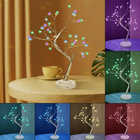 BCGA Tabletop Bonsai Tree Light with 36 Pearls LED, India | Ubuy