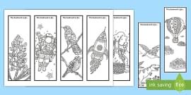 Positive Affirmations Colouring Bookmarks | Twinkl Party