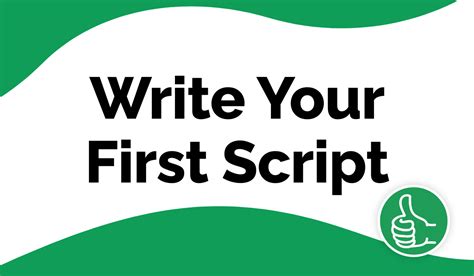 Image result for Write a Script