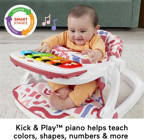 Fisher-Price Portable Baby Chair, Deluxe Sit-Me-Up Seat with Kick ...