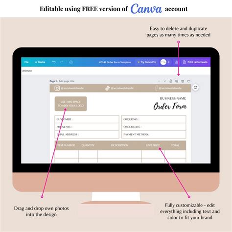 Image result for Order Form Layout