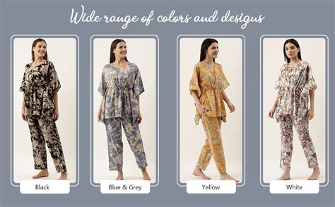 Buy SanskrutiHomes Women's Cotton Printed Maxi Kaftan Nighty (SE-KFP ...