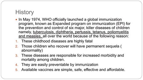 Image result for Expanded Program On Immunization History