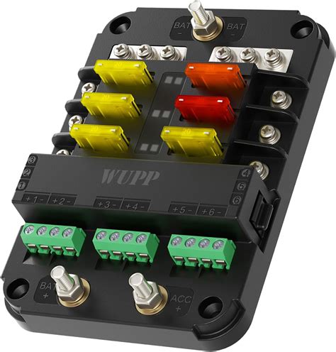 WUPP 12V Fuse Block with Relay, Automotive 6 India | Ubuy