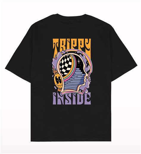 Trippy Inside Oversized T-shirt | Crunk Thread