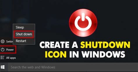 Image result for Create a Shutdown Icon