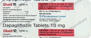 Gluxit 10 MG Tablet (10): Uses, Side Effects, Price & Dosage | PharmEasy